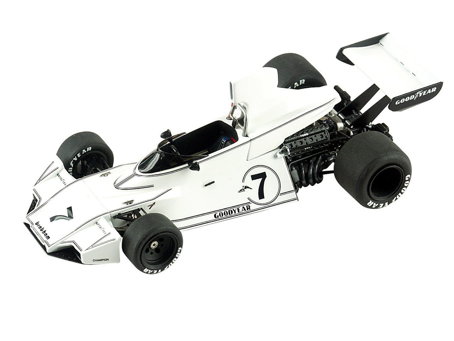 Tameo - TMK324 Brabham BT-44 Ford - 1974 - White Metal Car Kit - Scale 1:43, Made in Italy