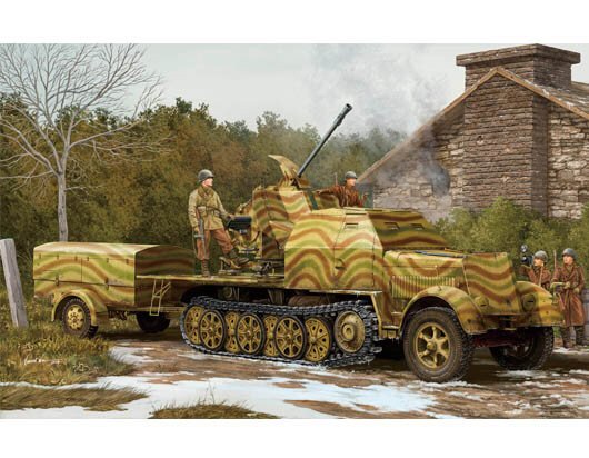 Trumpeter - 3.7cm Flak 43 on Sd.Kfz 1:35
