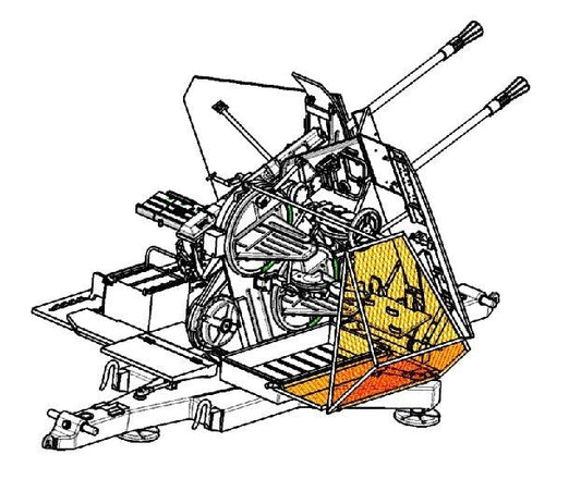Trumpeter - German 37mm Flak 43 Zwilling