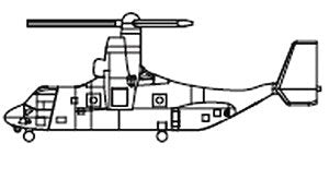 Trumpeter - Mv-22 Osprey Helicopter 1:700