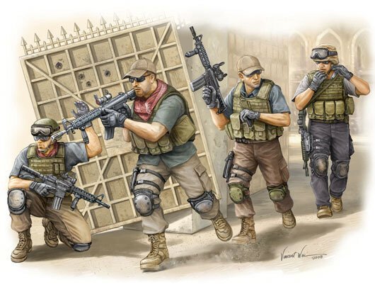 Trumpeter - Pmc Fire Movement Team 1:35