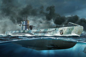 Trumpeter - German DKM Type VIIC U-Boat 1:144