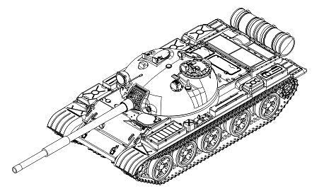 Trumpeter - Russian T-62 Mod 1962 Tank :72