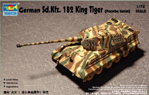 Trumpeter - King Tiger Porsche Turret 1:72