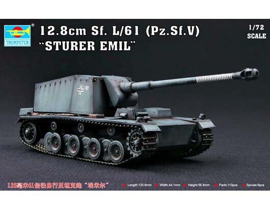 Trumpeter - Ger 12.8cm Selbstfahr 1:72