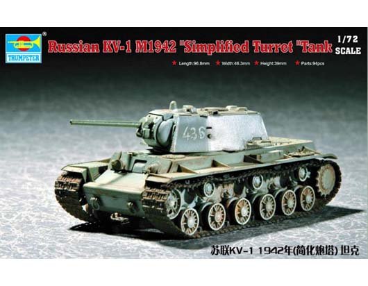 Trumpeter - RUSSIAN KV-1 TANK 1942 1:72