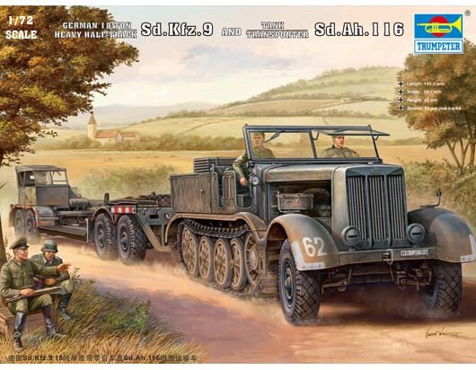 Trumpeter - Sd.Kfz.9 Halftrack & Trlr 1:72