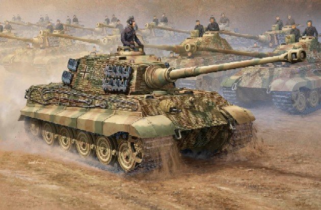 Trumpeter - German King Tiger 2'n1 1:16