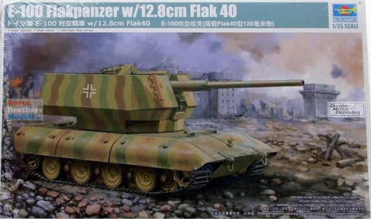 Trumpeter - E-100 Flakpanzer w/12.8cm Flak 40 1:35