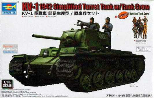 Trumpeter - KV-1 1942 Simplified Turret w/crew 1:35