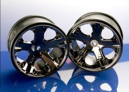 Traxxas - Wheels,All-Star 2.8'(blk&chrm)