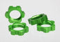 Traxxas - Wheel nuts, splined, 17mm(grn)(4)