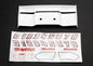 Traxxas - Wing, Revo(white)/decal sheet