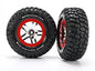 Traxxas - Tires & Wheels, assy, glued(2)