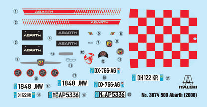 Italeri - Fiat 500 Abarth 2008 1:24