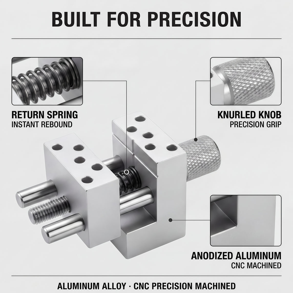 360° Rotating Mini Precision Vise for Model Building