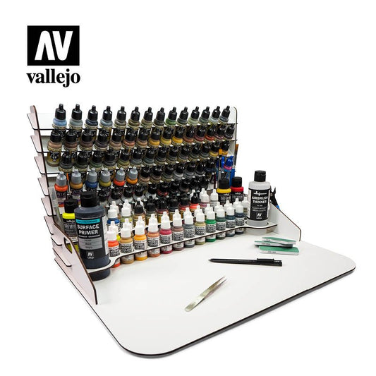 Vallejo - Paint Display + Work Station w/storage