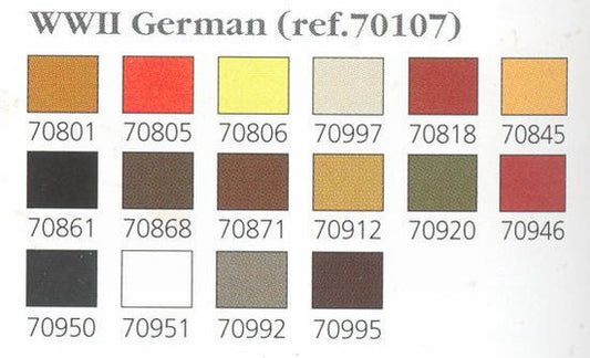 Vallejo - Model Color WW2 German Colors set of 16