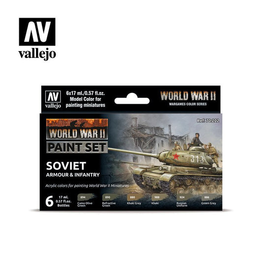 Vallejo - Model Color WW2 Rus Armor&Inf set of 6