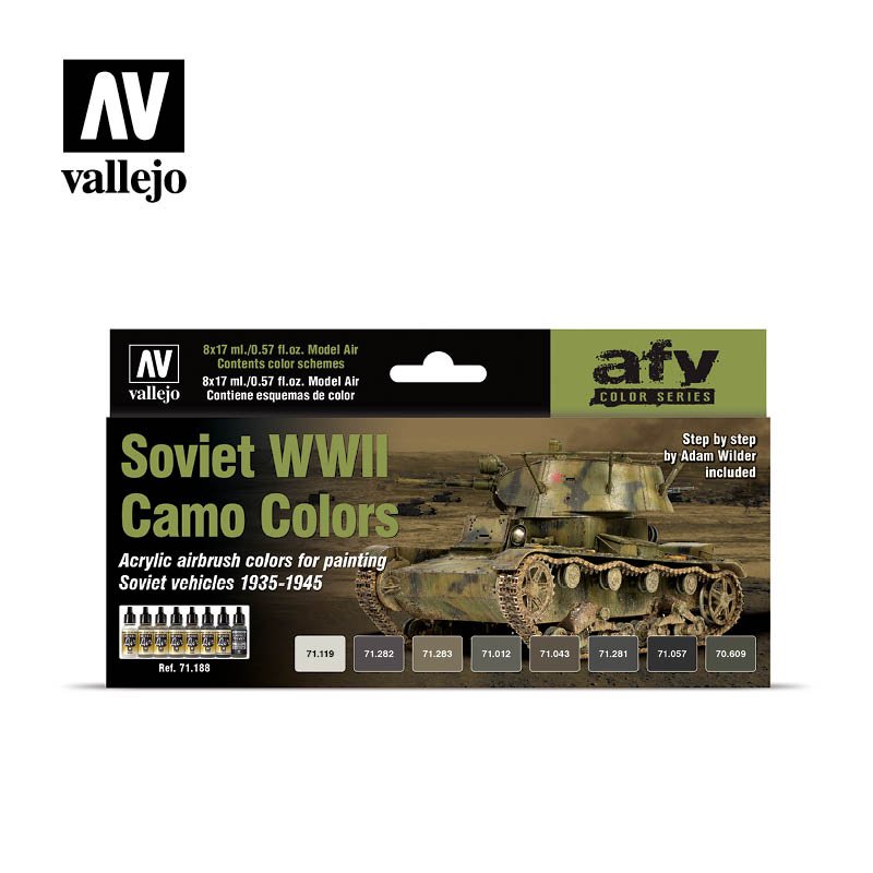 Vallejo - Model Air Soviet WW2 Camo 8 Color Set