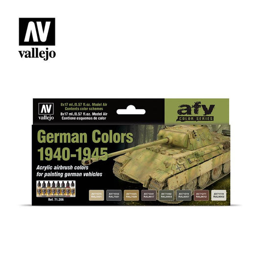 Vallejo - Model Air German WW2 40'-45' 8 Color Set