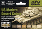 Vallejo - Model Air US Mod Desert 6 Color Set