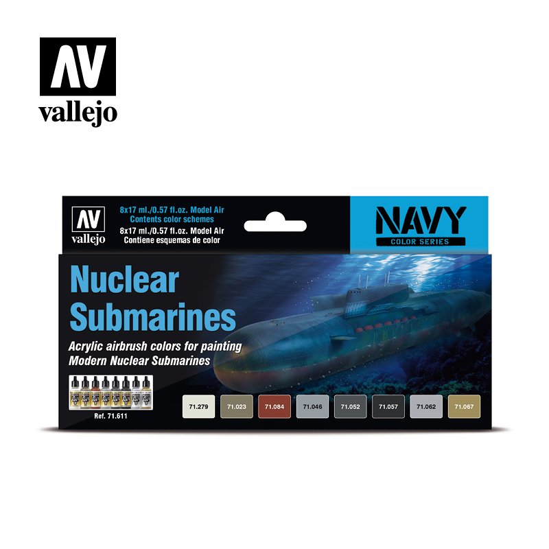 Vallejo - Model Air Nuclear Submarine 8 Color Set