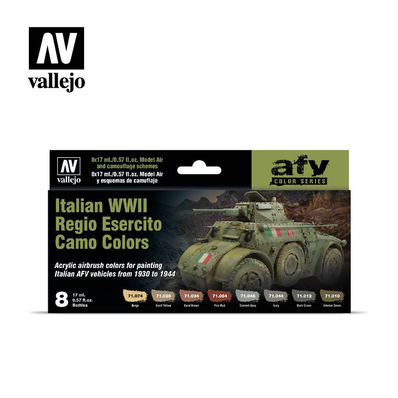 Vallejo - Model Air WW2 ItalianAF Camo 8 Color Set