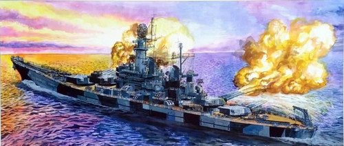 Very Fire - USS Montana BB-67 1945 1:700