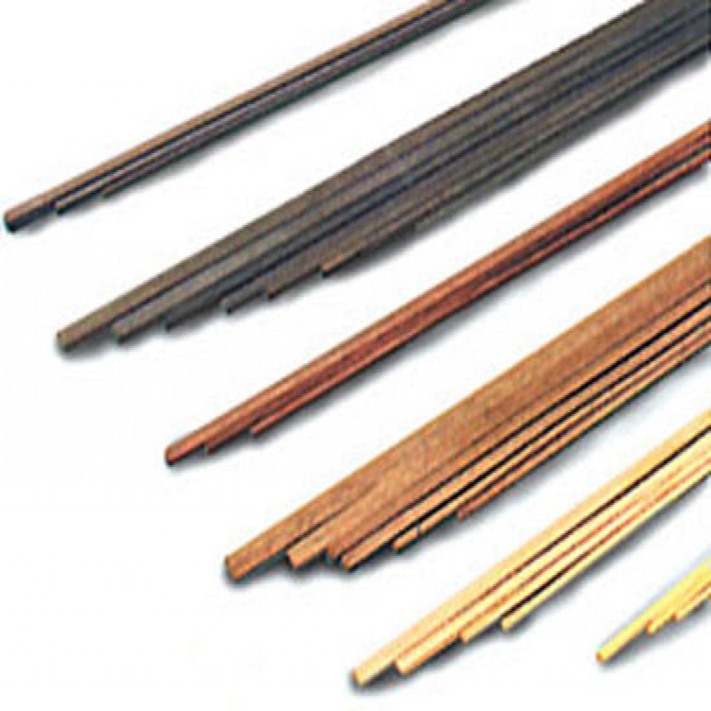 Model Expo - 6 x 6 x 500mm Walnut Strips 4 pcs