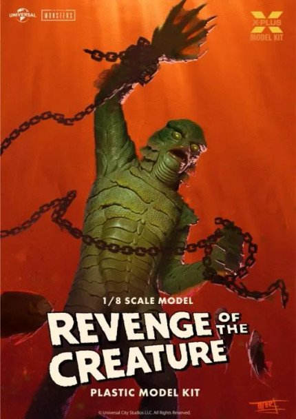 X-Plus - Revenge of the Creature w/display 1:8