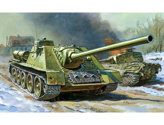 Zvezda - Soviet Sp Gun Su-100 1:72