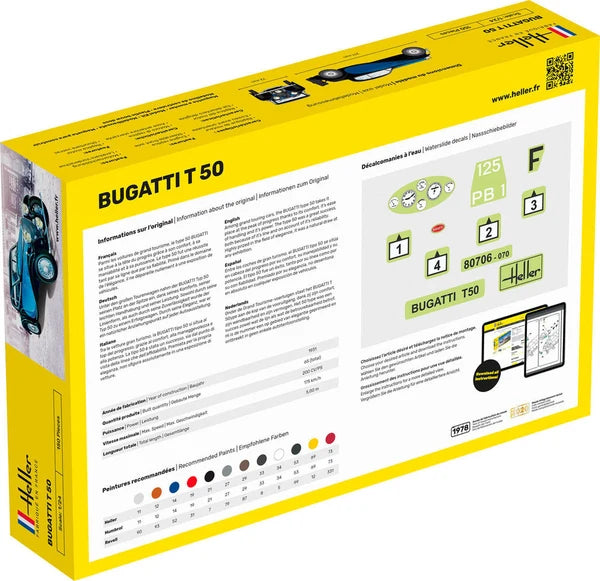 Heller - 1:24 Bugatti T50 - Starter Kit
