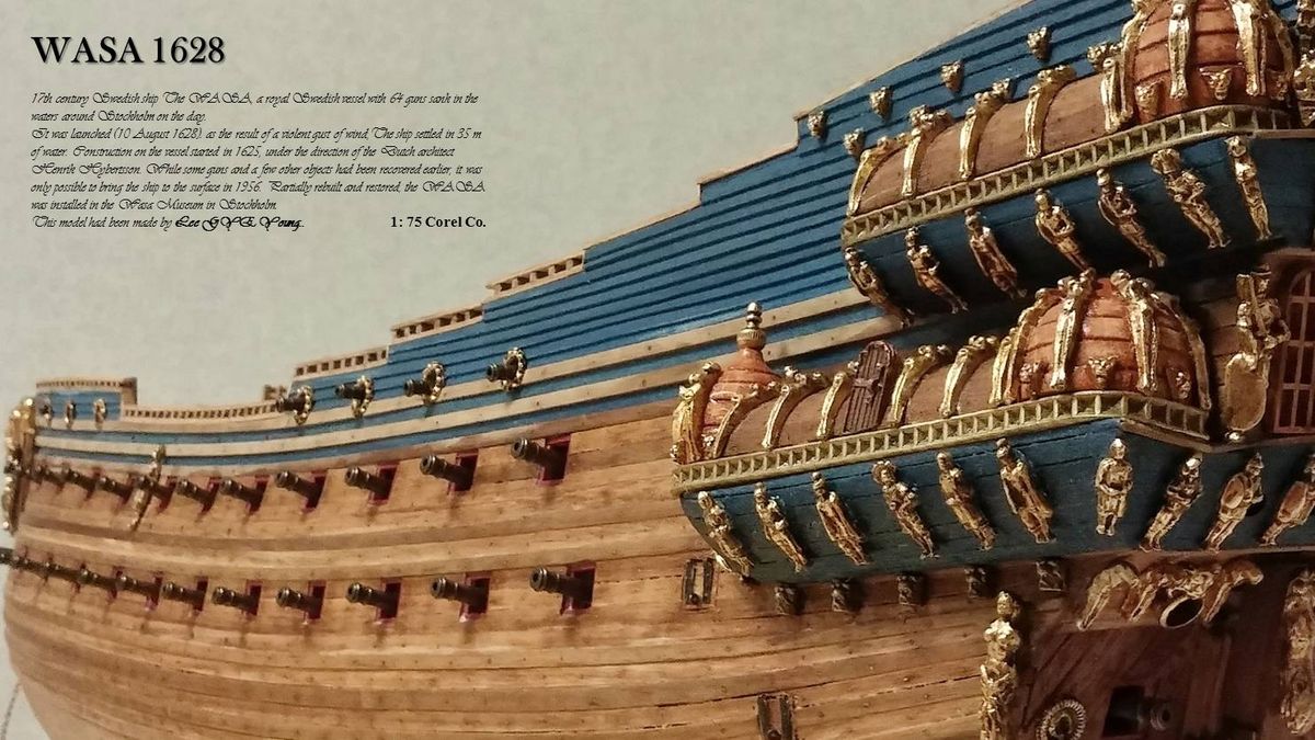 Corel - WASA, 17TH C. WARSHIP 1:75 SCALE
