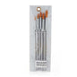 5 pc Round Taklon Brush Set