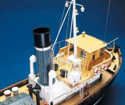 Mantua - 743 - Anteo Tugboat - Wooden Plank-On-Bulkhead KitScale 1:3035-1/2" Long, 24"High