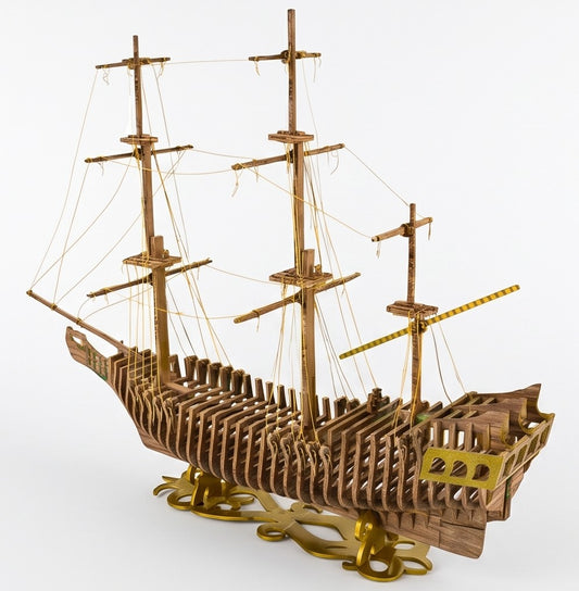 Black Pearl 17.6" Laser-Cut Display Model Kit
