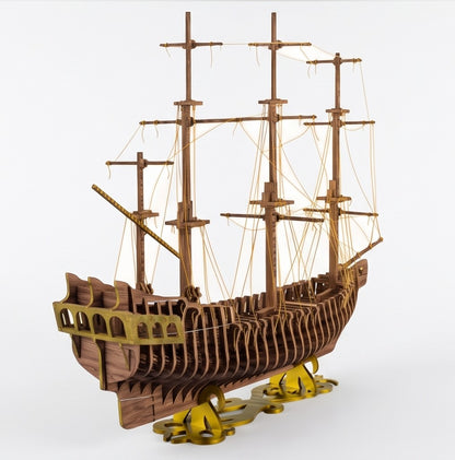 Black Pearl 17.6" Laser-Cut Display Model Kit