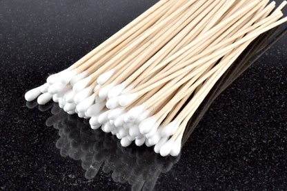 Model Expo - Tools - 6" Wood Handle Cotton Swabs - 100 pcs