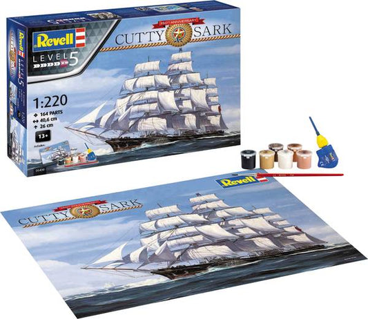 Revell - Cutty Sark 150th Anniversary Gift Set 1:220 Scale