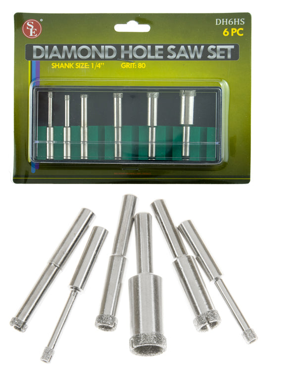 6-Pc. Stone Diamond Hole Saw Set