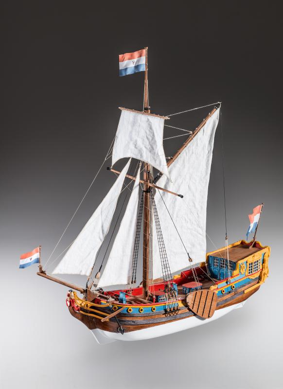Dusek-Mamoli - Dutch Statenjacht Wood Model Ship Kit D023 Scale 1:48