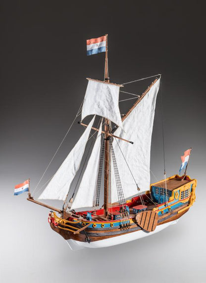 Dusek-Mamoli - Dutch Statenjacht Wood Model Ship Kit D023 Scale 1:48