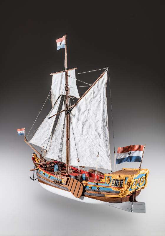 Dusek-Mamoli - Dutch Statenjacht Wood Model Ship Kit D023 Scale 1:48