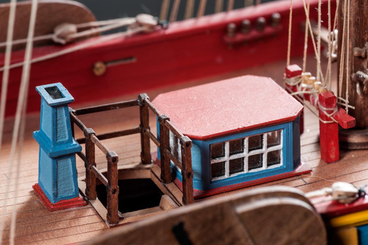 Dusek-Mamoli - Dutch Statenjacht Wood Model Ship Kit D023 Scale 1:48