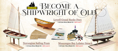 Model Shipways Shipwright 3 Kit Combo Series with Tools, Glue and Paint