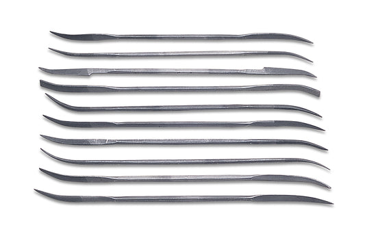Eurotool - 10 Piece Steel Riffler File Set