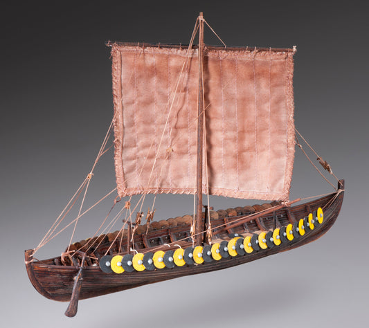 Dusek-Mamoli - D002 Viking Gokstad - Plank-On-Frame Wood Ship Model Kit - 1:72 Scale - 305mm (12-1/4") Long