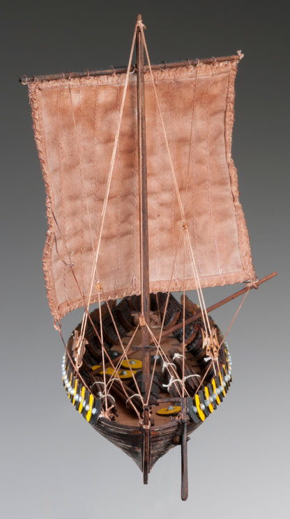 Dusek-Mamoli - D002 Viking Gokstad - Plank-On-Frame Wood Ship Model Kit - 1:72 Scale - 305mm (12-1/4") Long