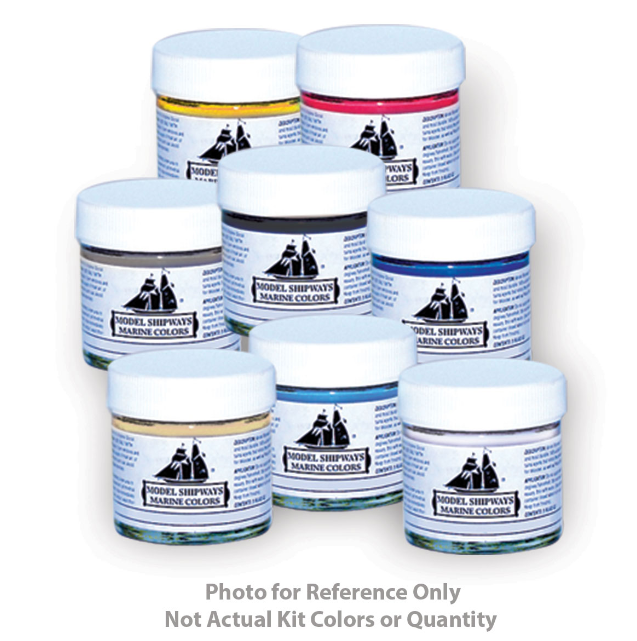 Midwest 966 Grand Banks Dory Acrylic Paint Set - 6 x 1oz. Bottles